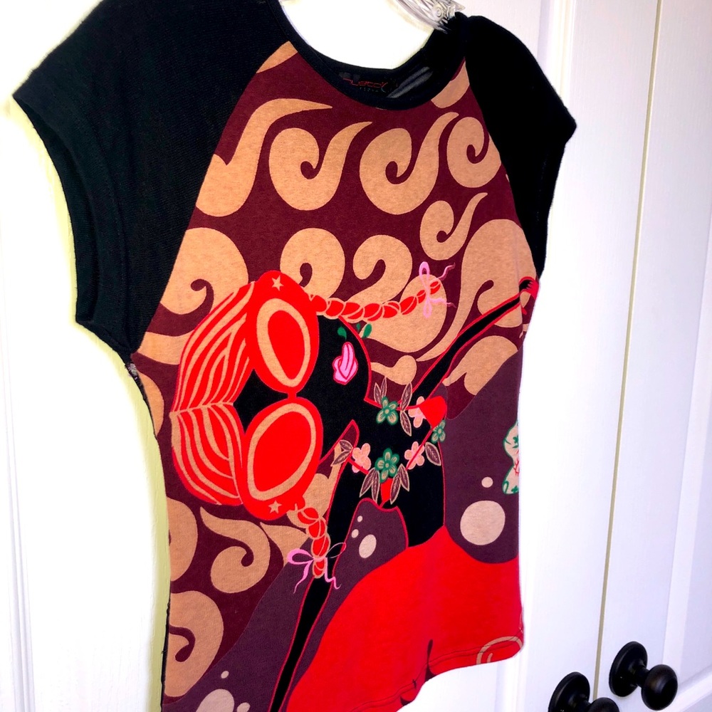 Custo Barcelona crop sleeve shirt